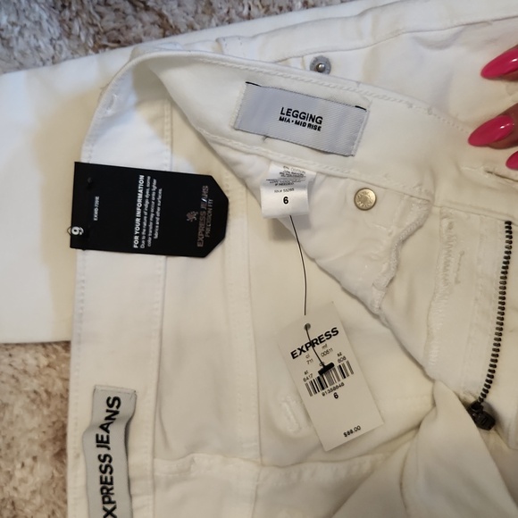 Express White Mia Legging Jeans - Picture 5 of 9